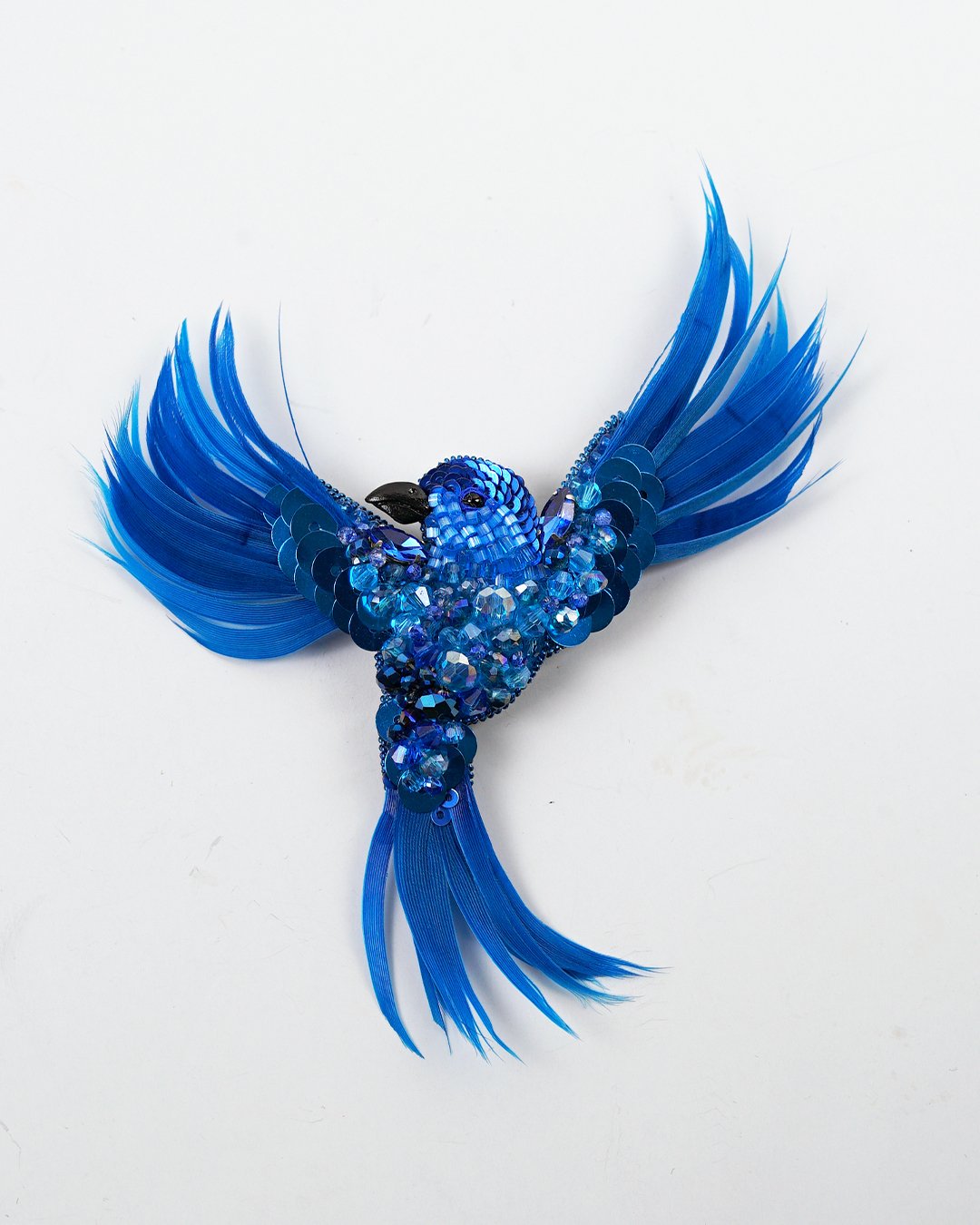 Aurora Bird Brooch - Aqua Blue - Image 6