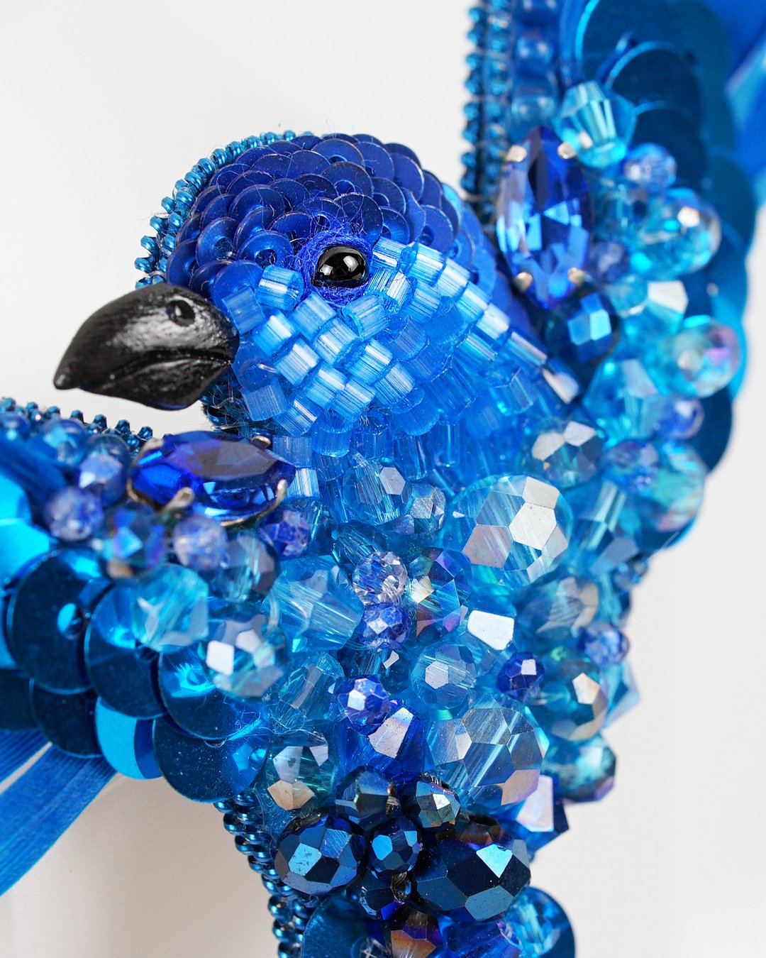 Aurora Bird Brooch - Aqua Blue - Image 8