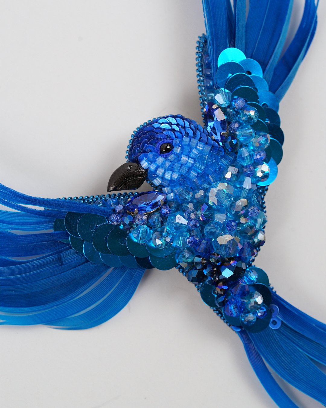 Aurora Bird Brooch - Aqua Blue - Image 11