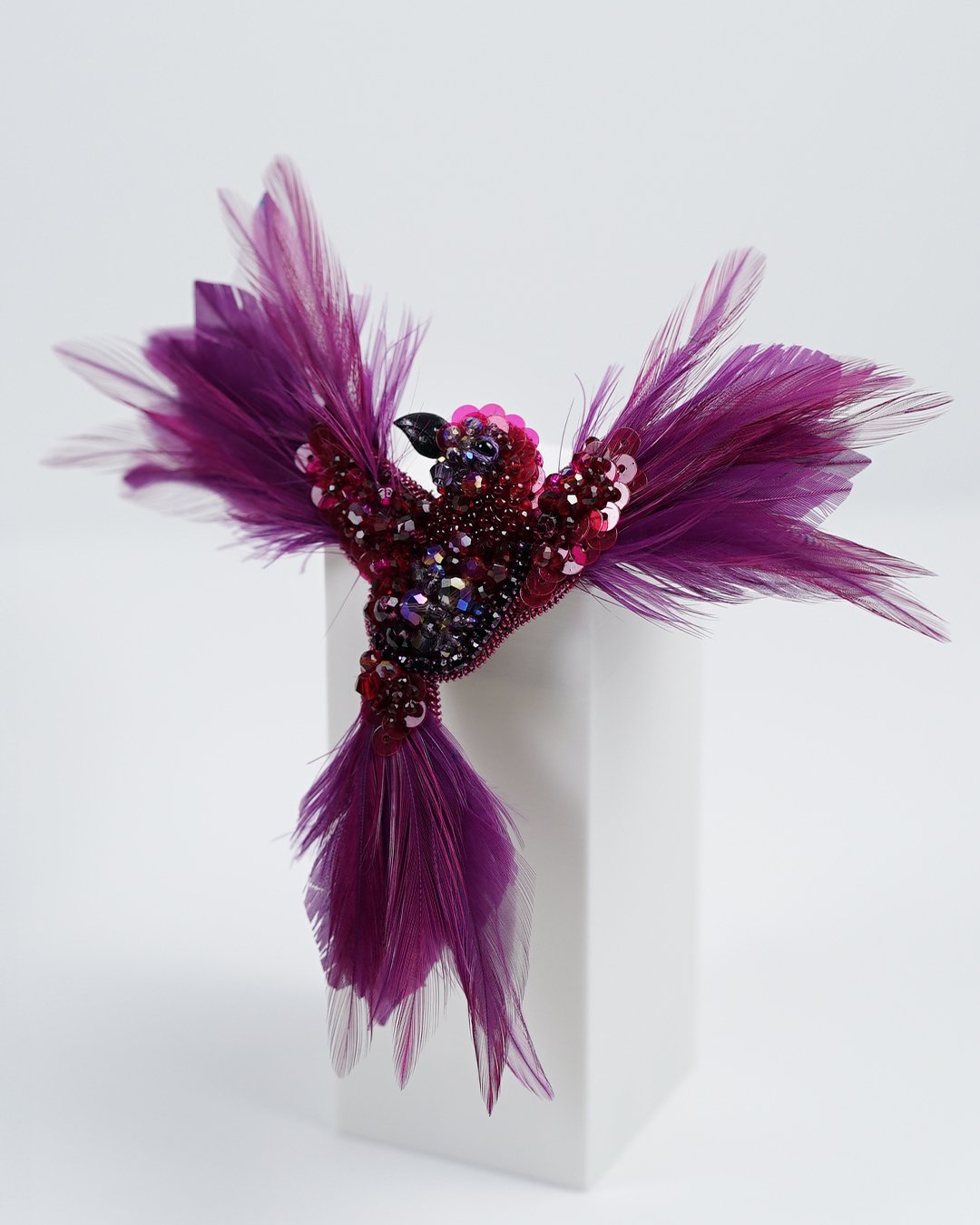 Aurora Bird Brooch – Deep Purple - Image 10