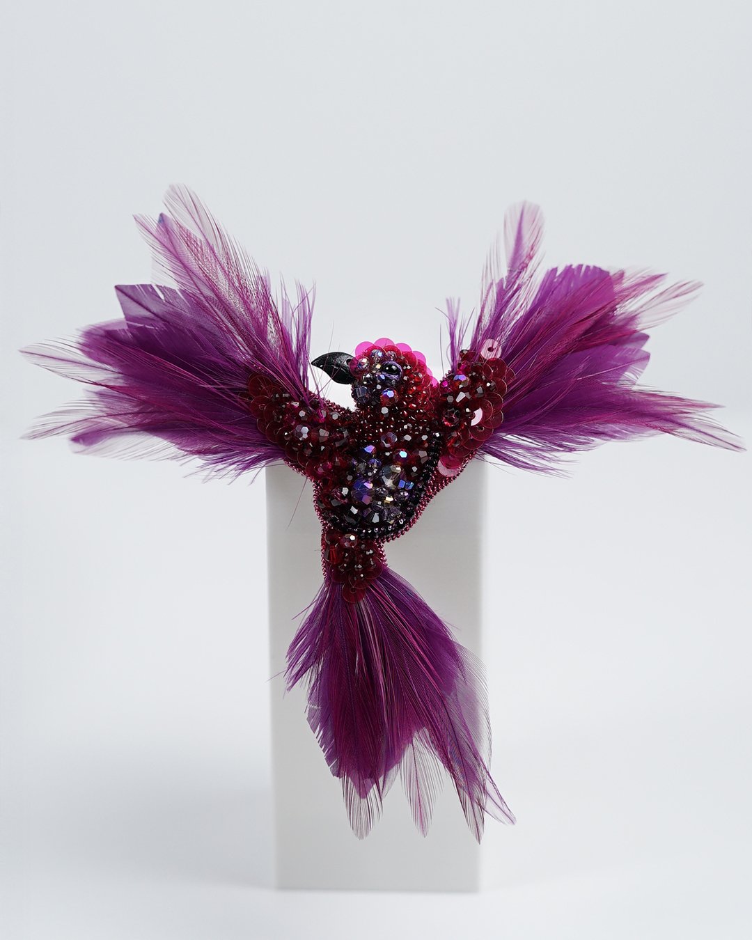 Aurora Bird Brooch – Deep Purple - Image 12