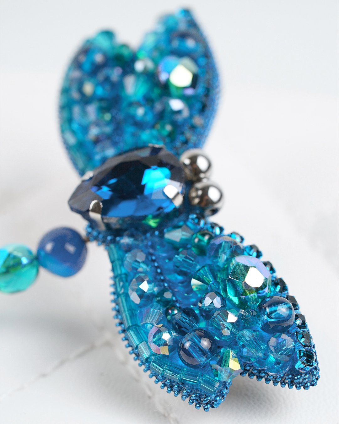 Dragonfly Brooch - Aqua - Image 10