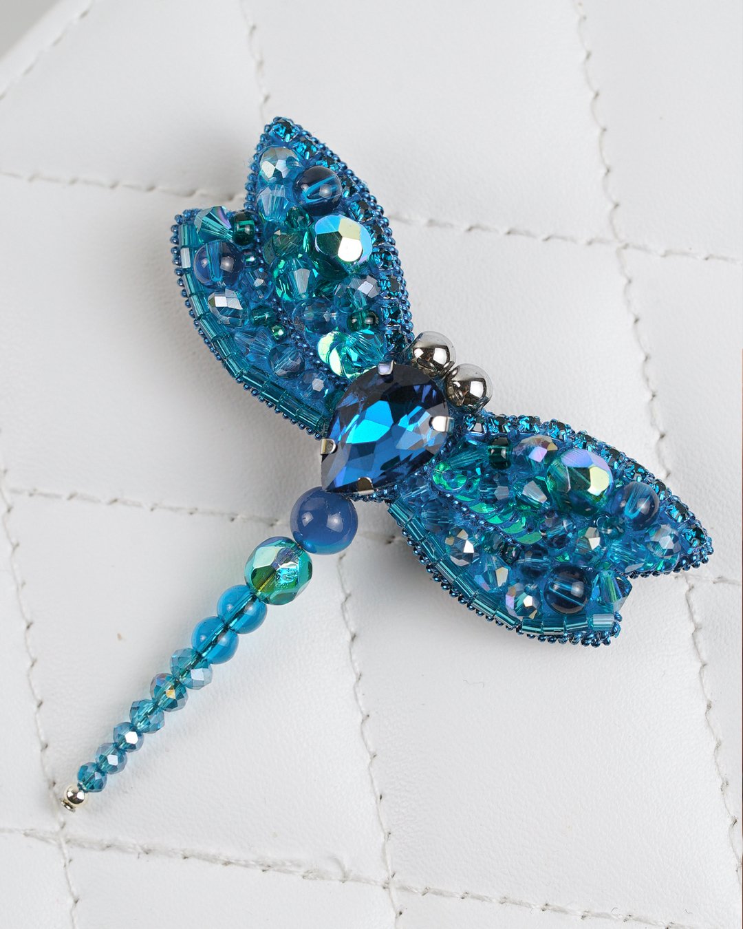Dragonfly Brooch - Aqua - Image 8