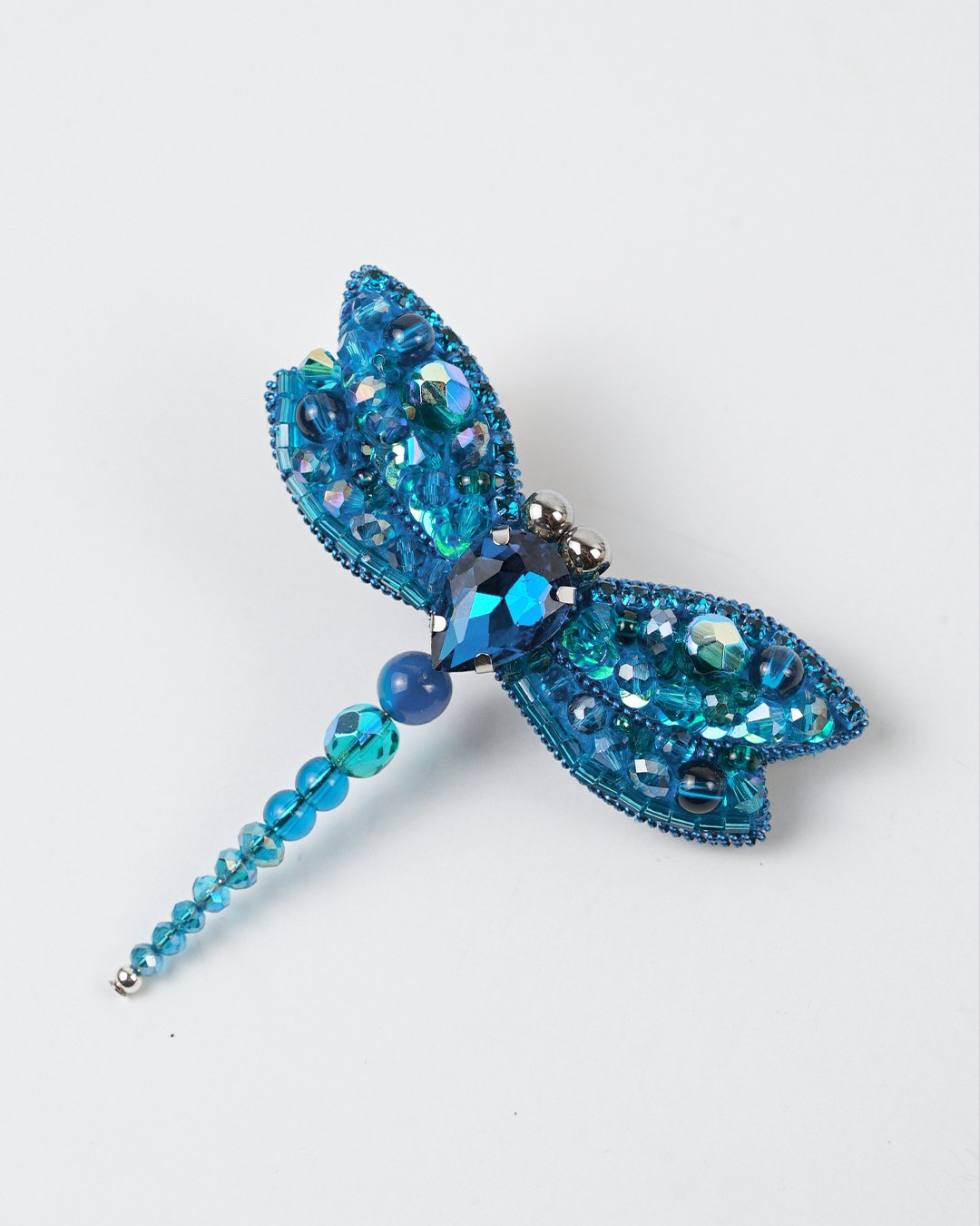 Dragonfly Brooch - Aqua - Image 2