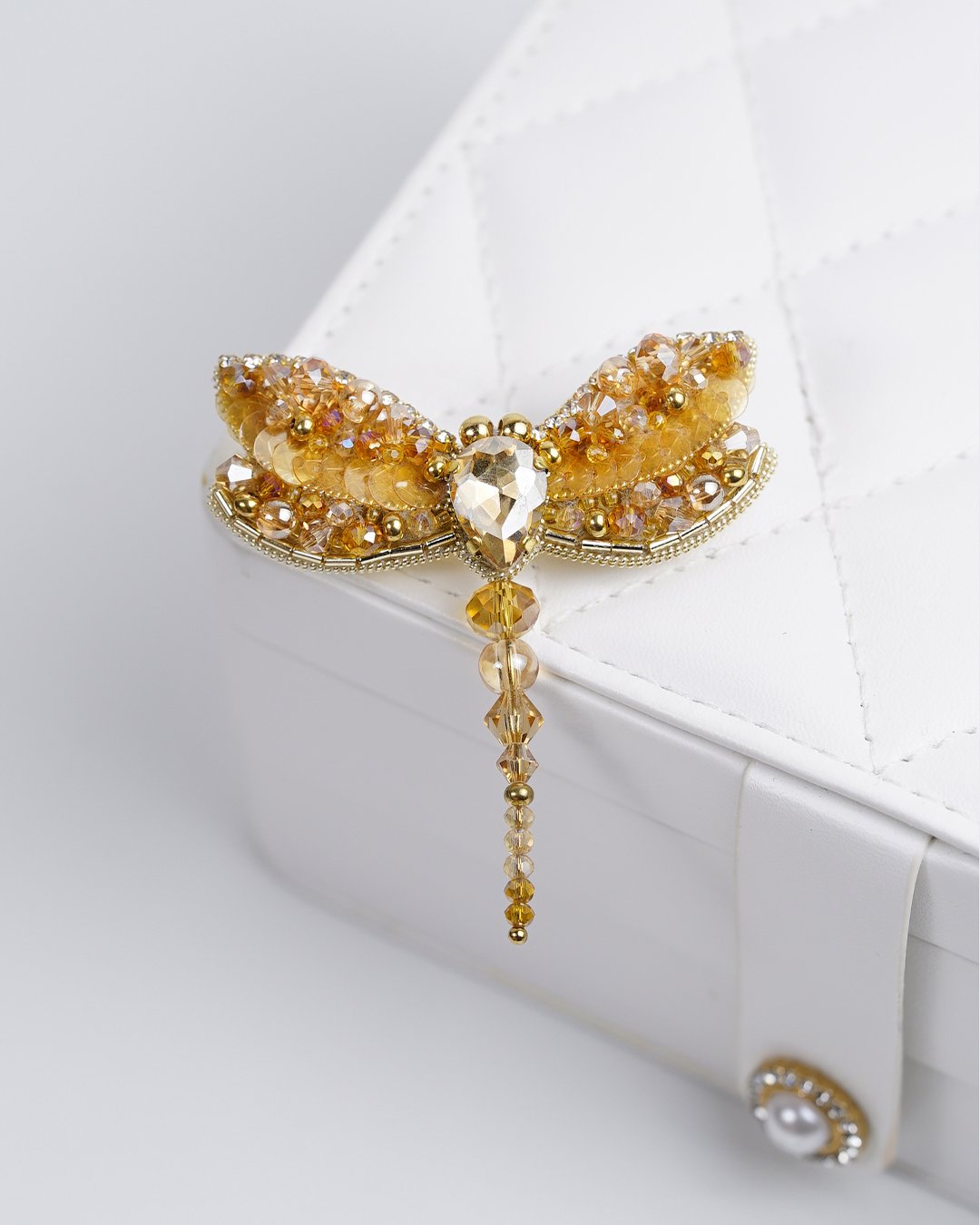 Dragonfly Brooch - Gold - Image 12