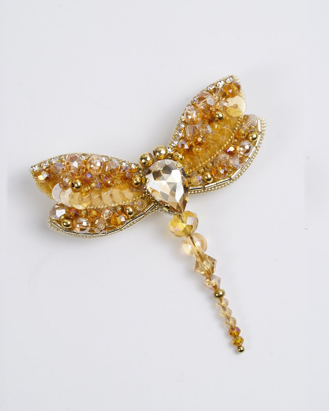 Dragonfly Brooch - Gold - Image 8