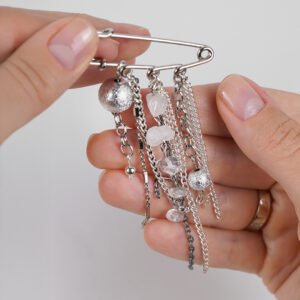 Handmade Silver Chain Pin