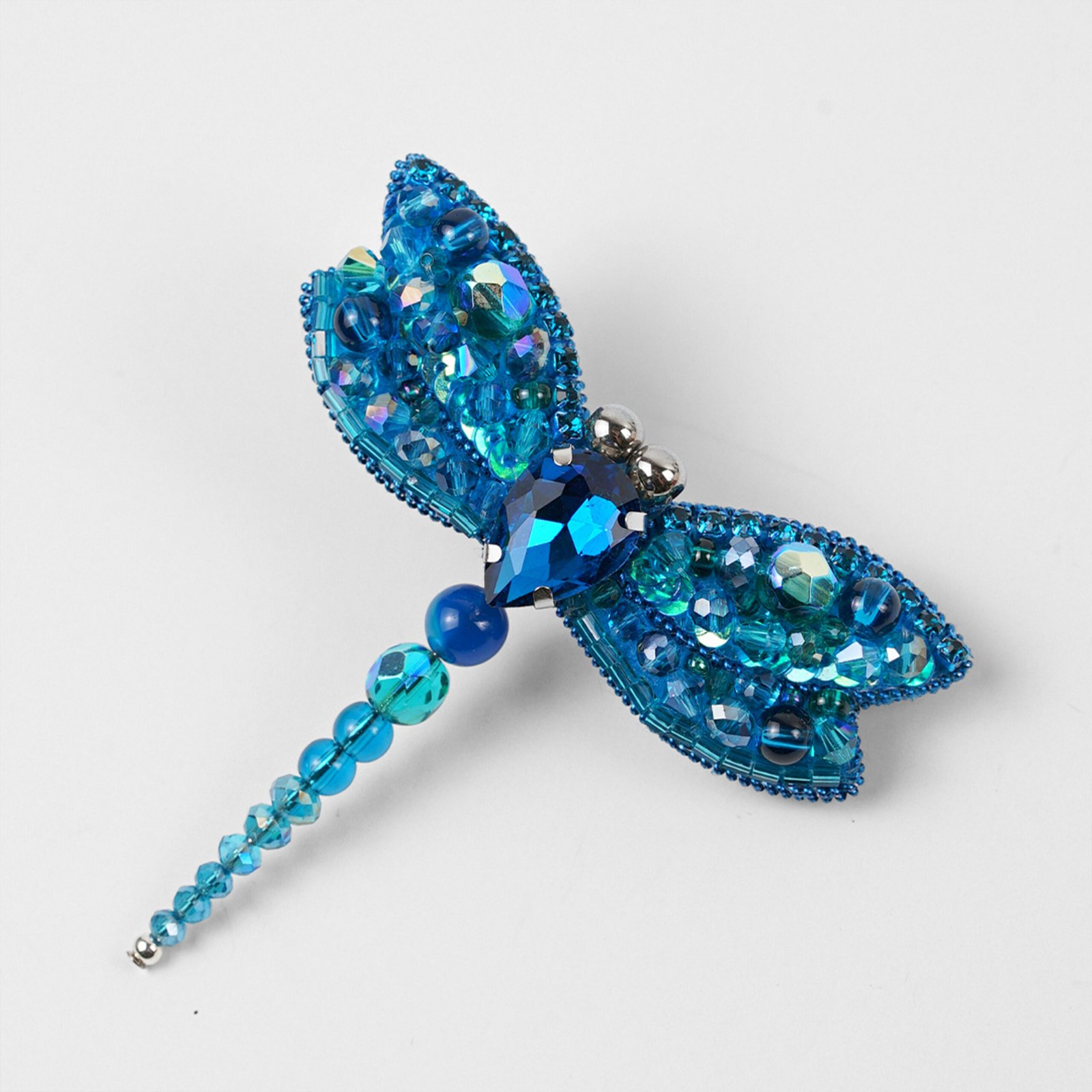 Dragonfly Brooch - Aqua