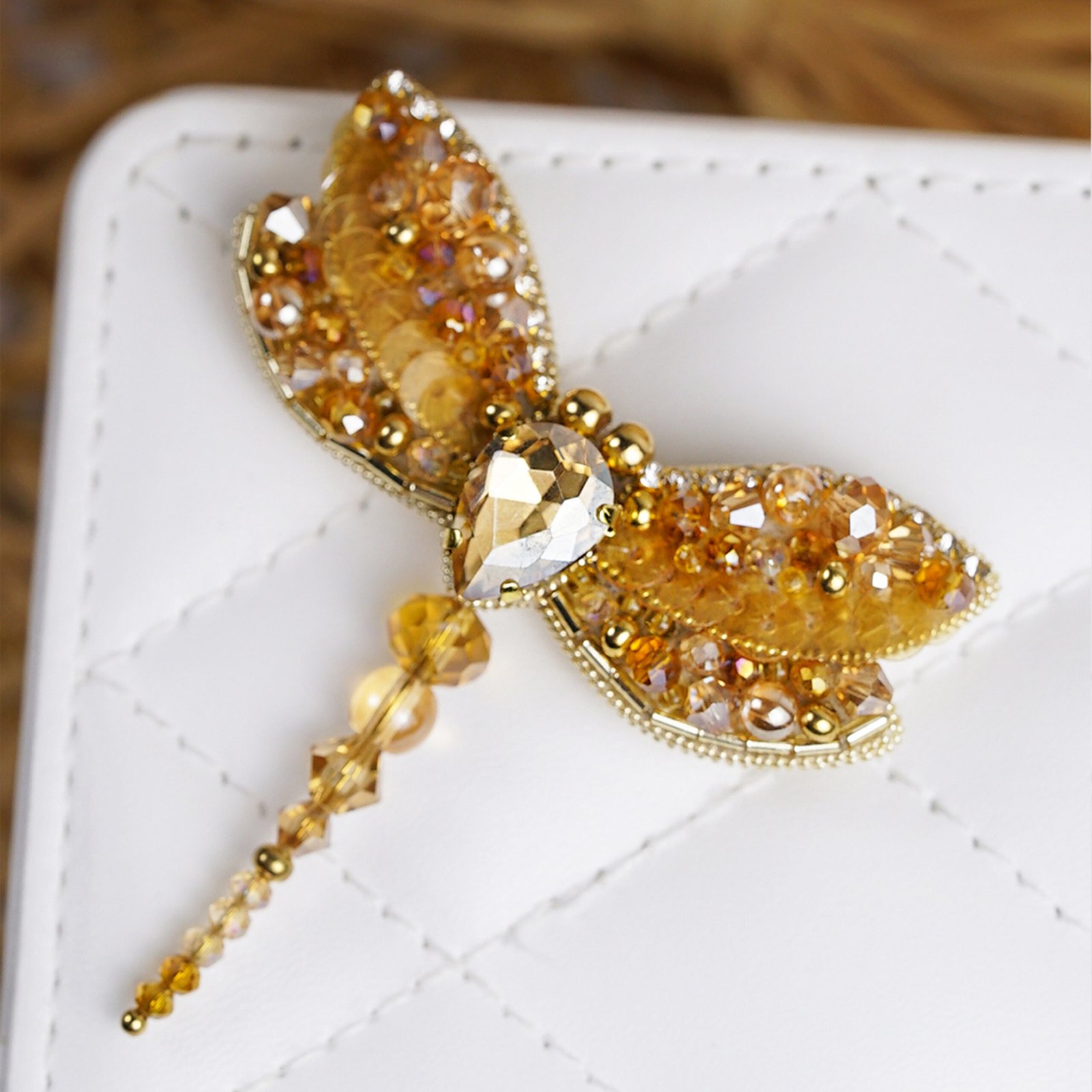 Dragonfly Brooch - Gold