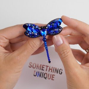 Dragonfly Brooch - Navy
