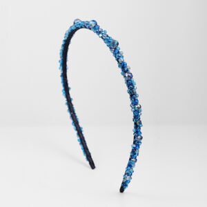 Aqua Blue Glass Headband