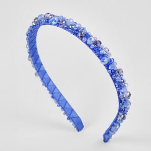 Sky Blue Beaded Headband