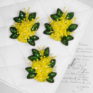 Mimosa Flower Brooch