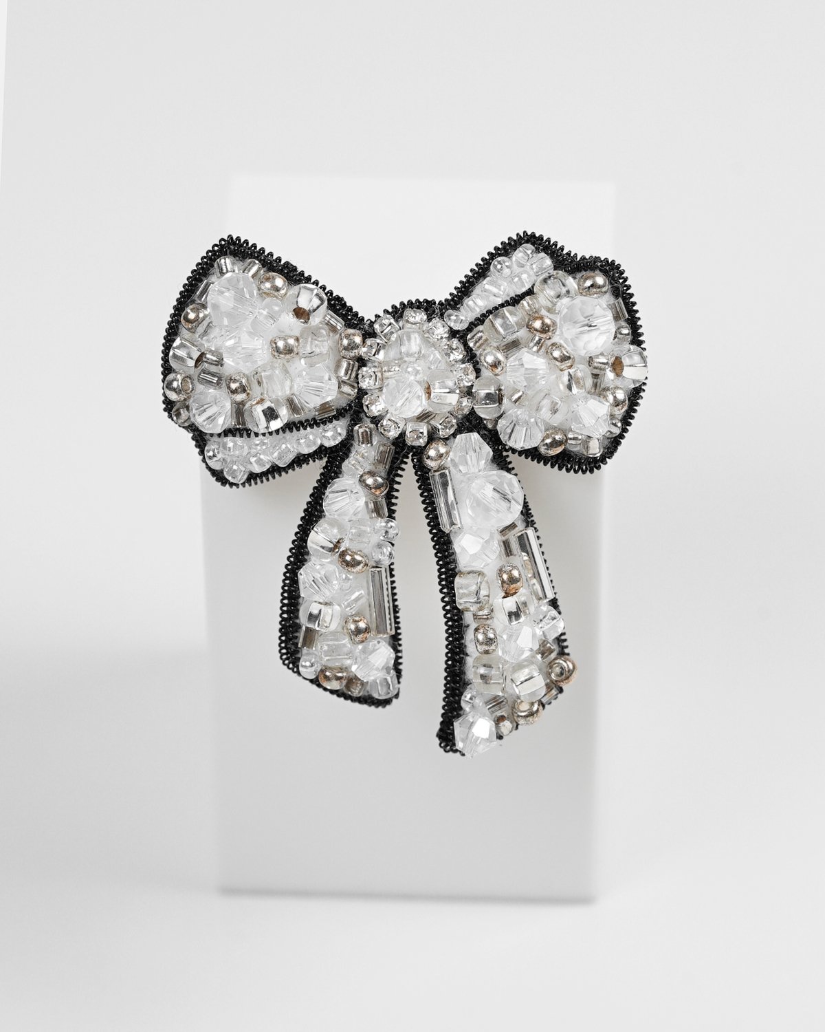 Bow Brooch - Silver White - Image 19