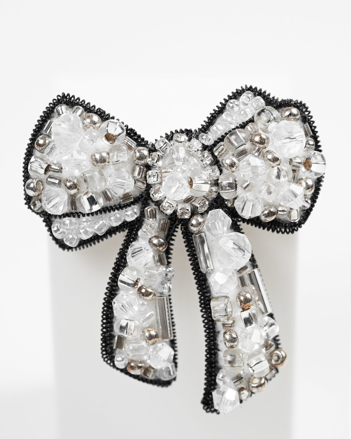 Bow Brooch - Silver White - Image 23