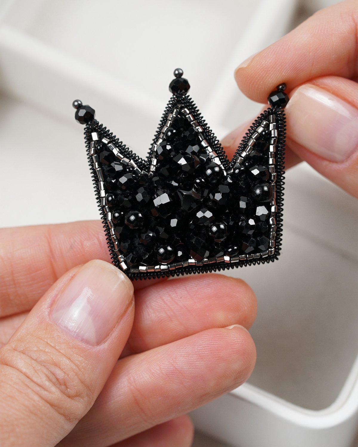 Black Crown Brooch (Basquiat Inspired) - Image 3