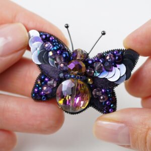Purple Butterfly Brooch