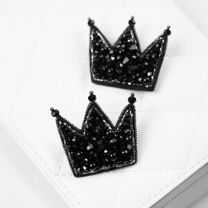 Black Crown Brooch (Basquiat Inspired)