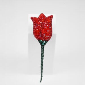 Red Tulip Brooch