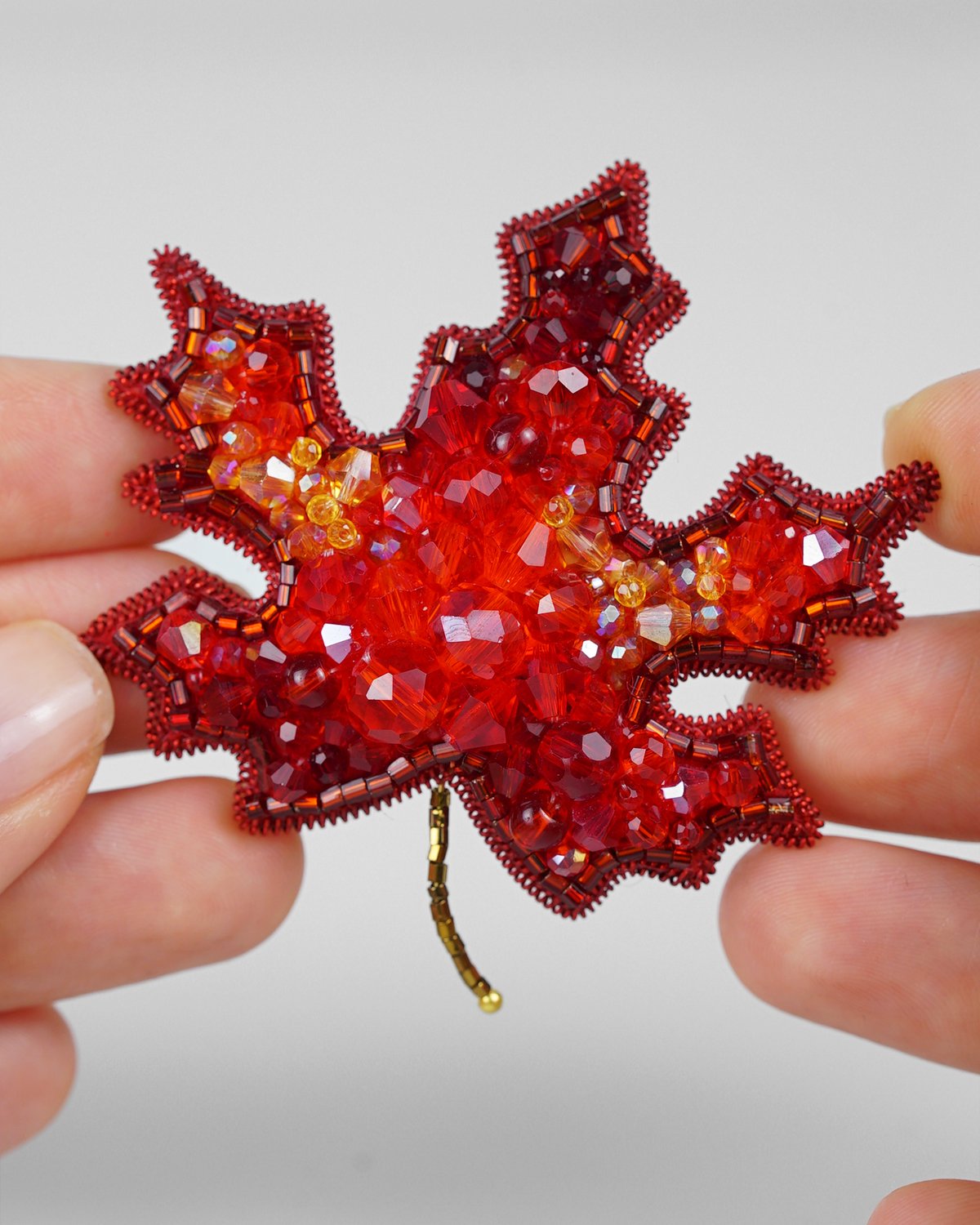 Red Maple Brooch - Image 8