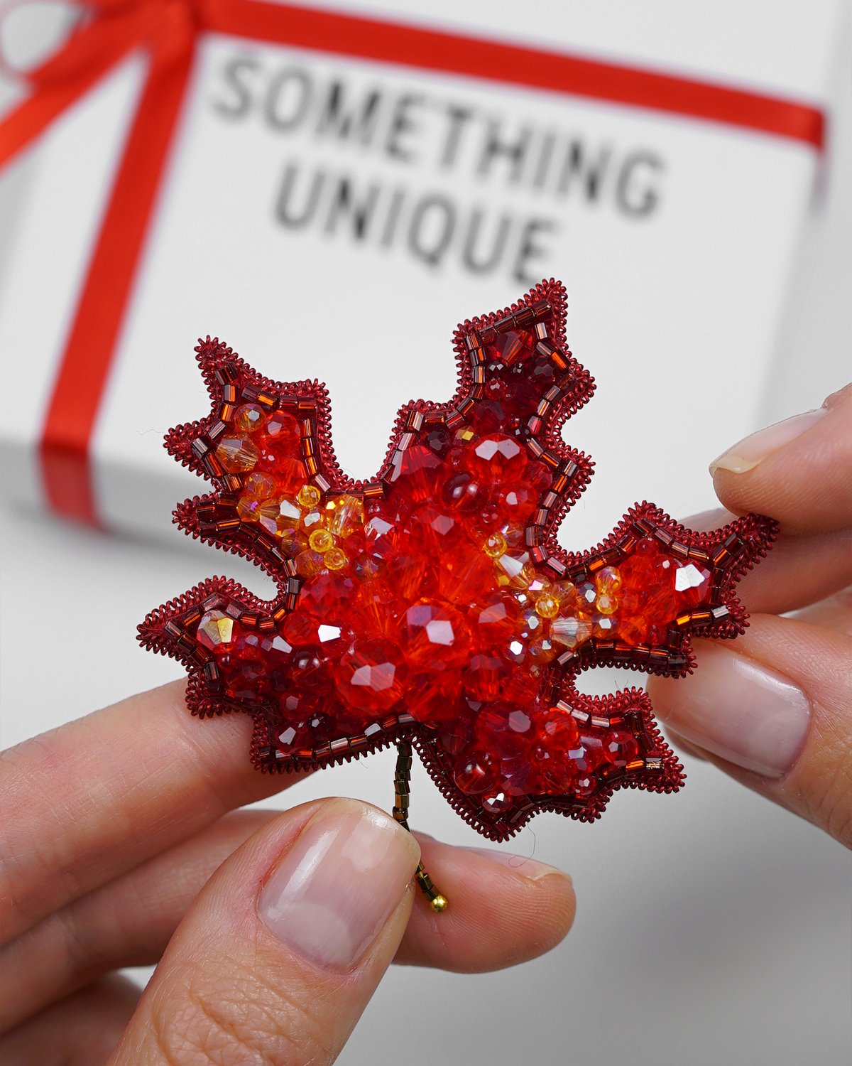 Red Maple Brooch - Image 4