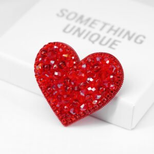 Red Heart Brooch