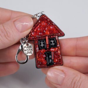 Red House Keychain