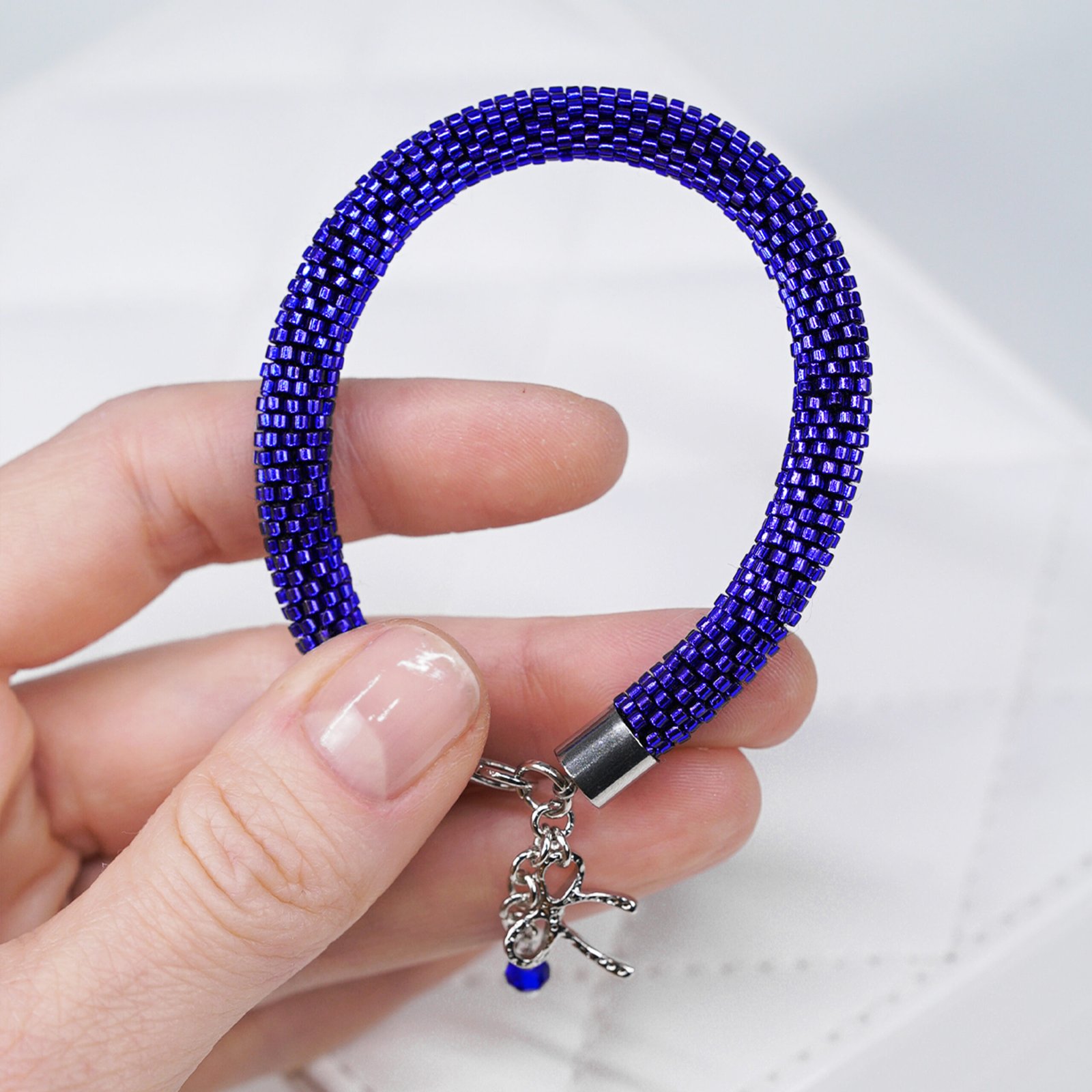 Violet Crocheted Bracelet