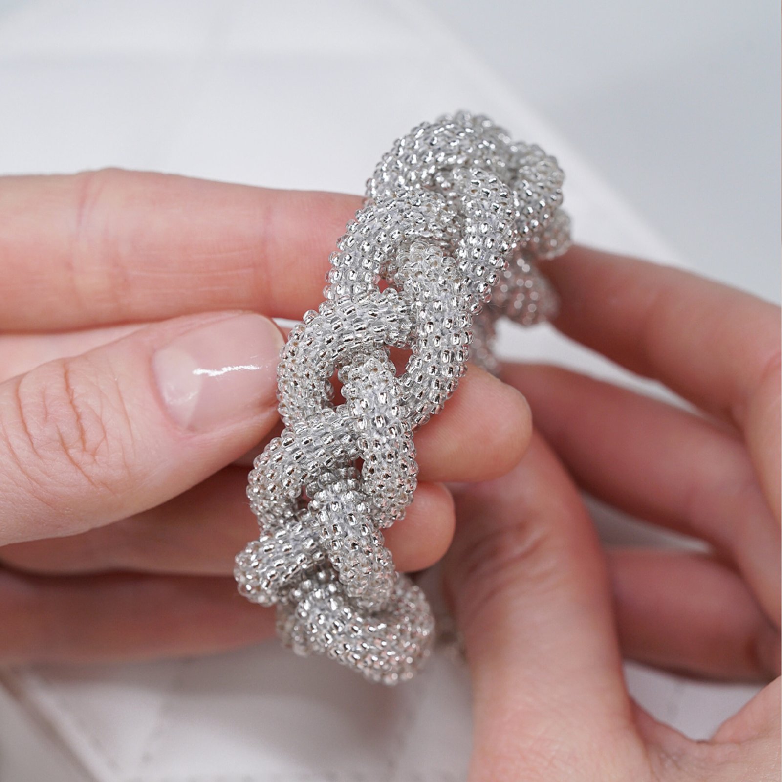 Silver Braid Bracelet