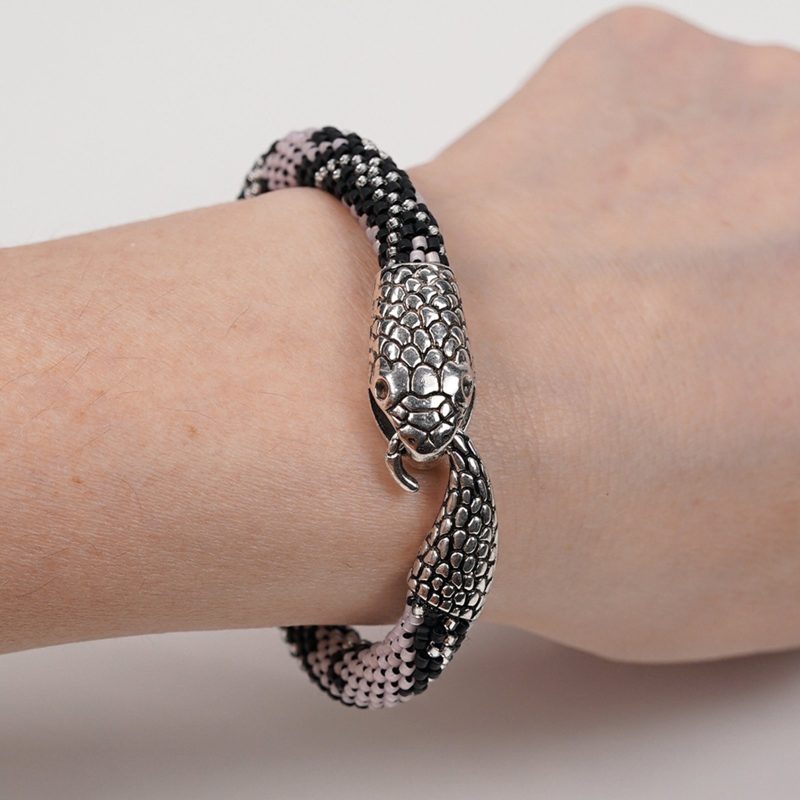 Dusty Pink Snake Bracelet