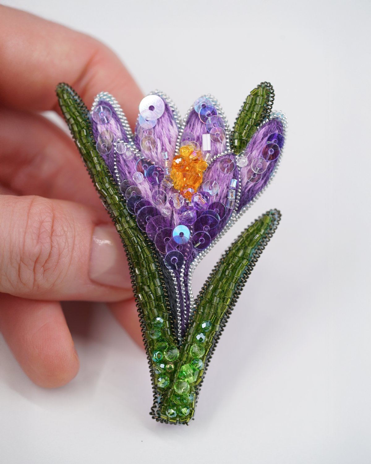 Crocus Flower Brooch - Image 10