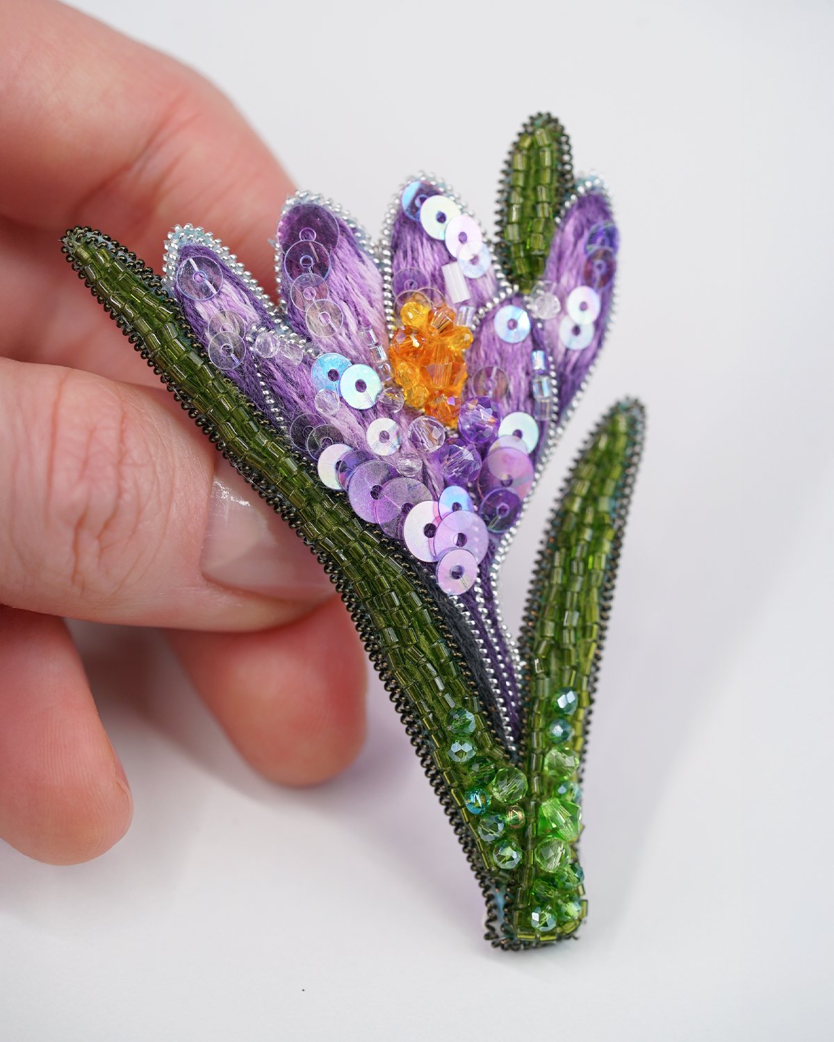 Crocus Flower Brooch - Image 11