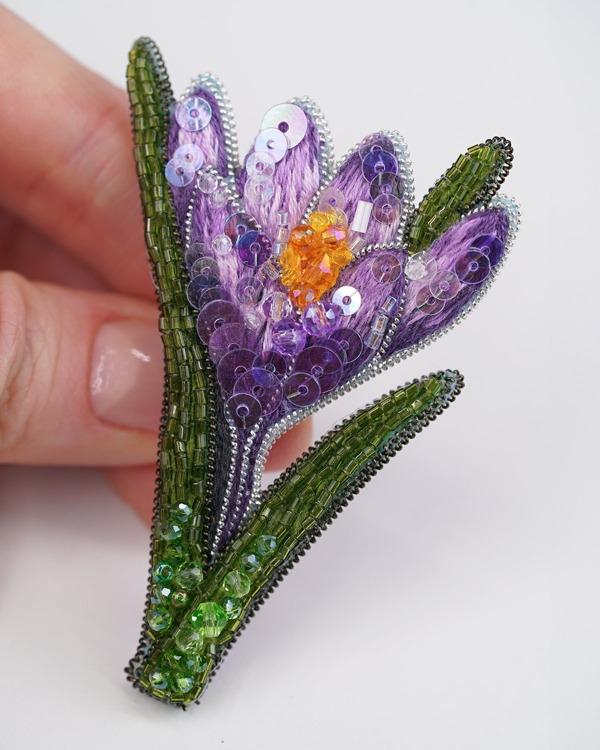 Crocus Flower Brooch - Image 12