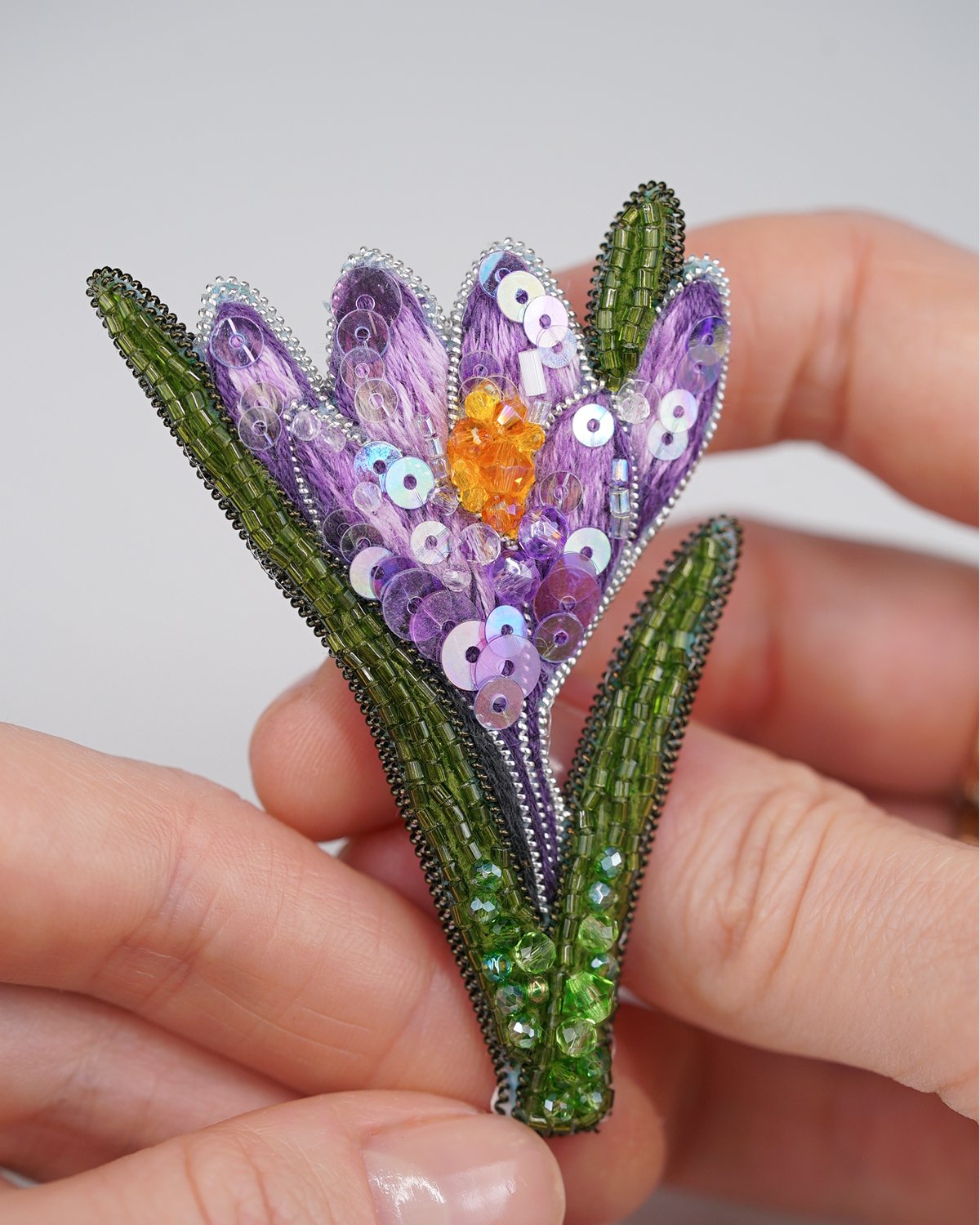 Crocus Flower Brooch - Image 16