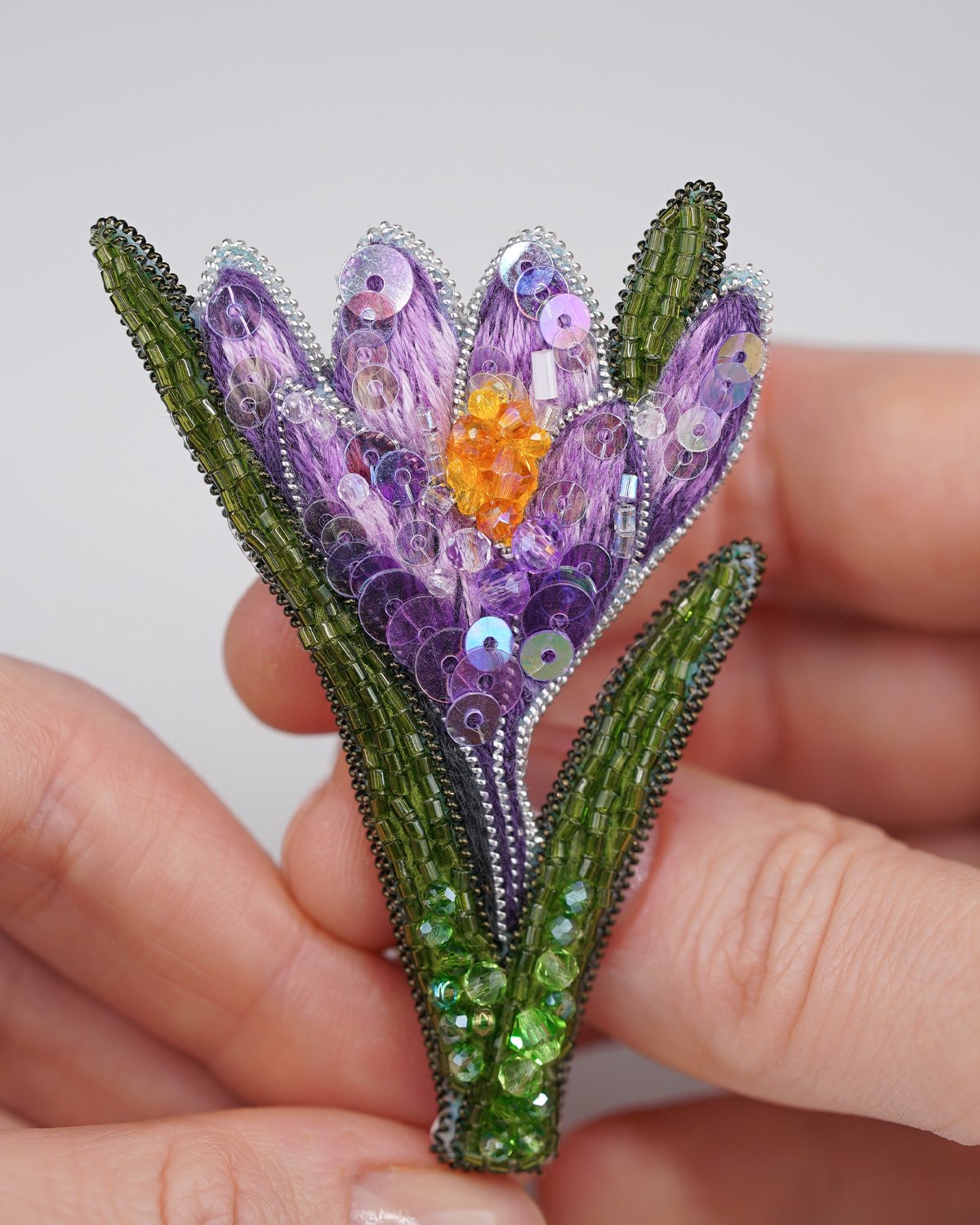 Crocus Flower Brooch - Image 17
