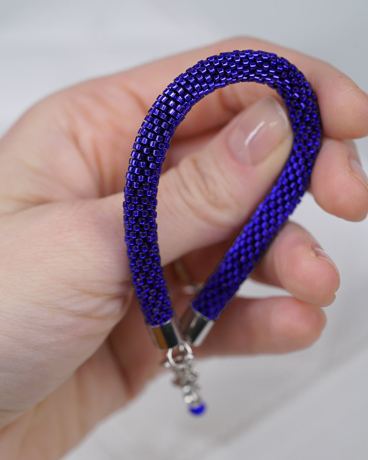 Violet Crocheted Bracelet - Image 4