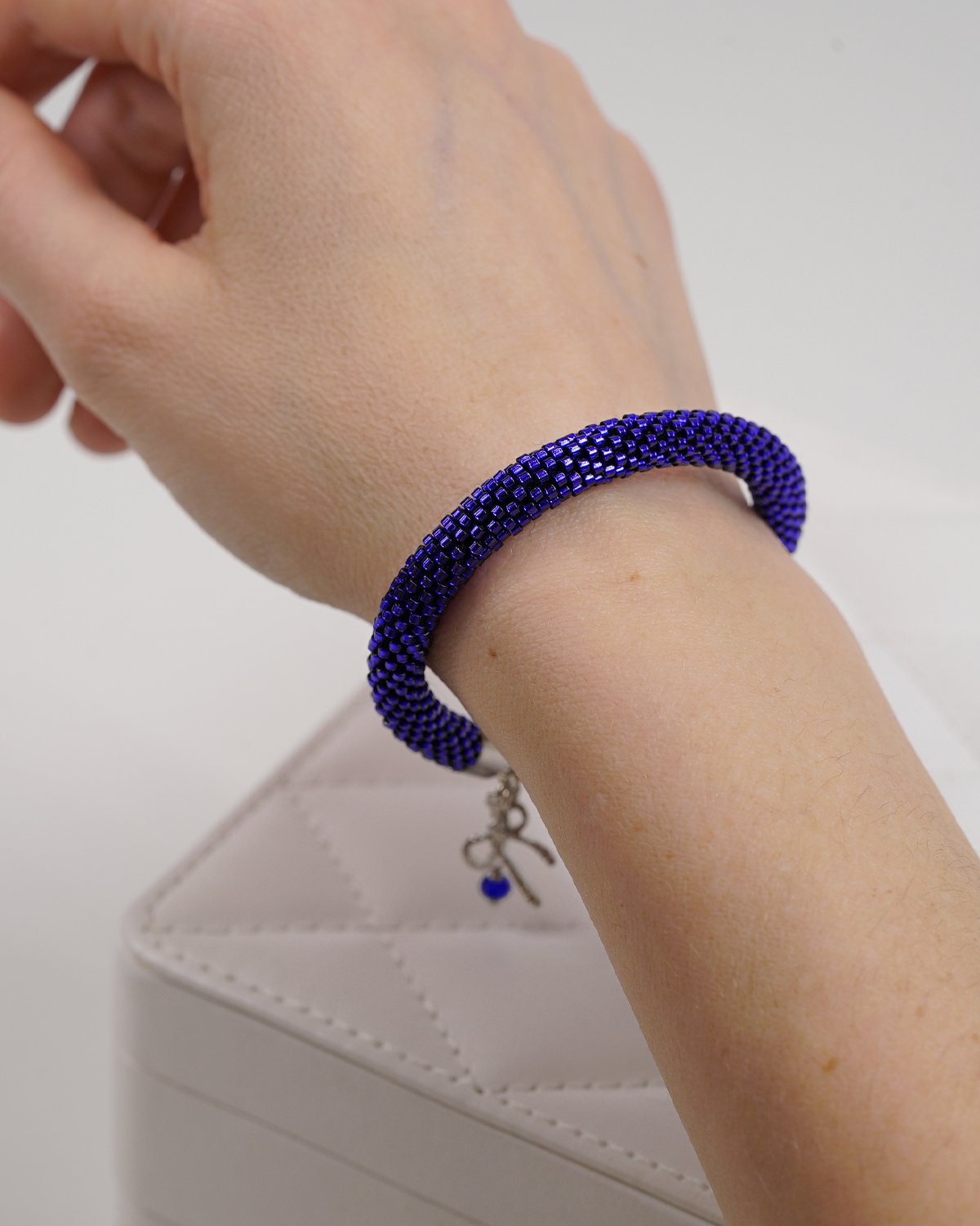 Violet Crocheted Bracelet - Image 5