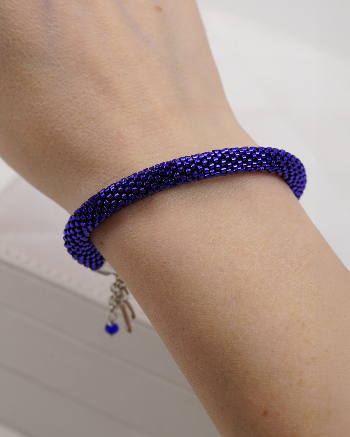 Violet Crocheted Bracelet - Image 7
