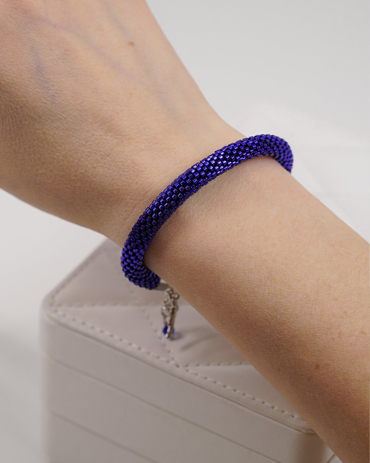 Violet Crocheted Bracelet - Image 8