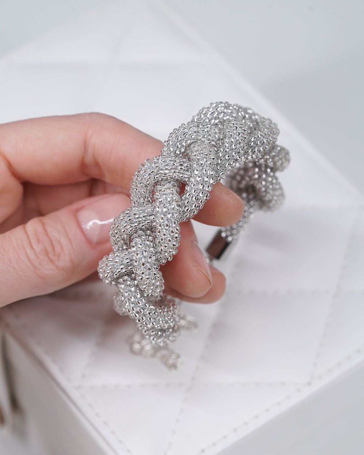 Silver Braid Bracelet - Image 2