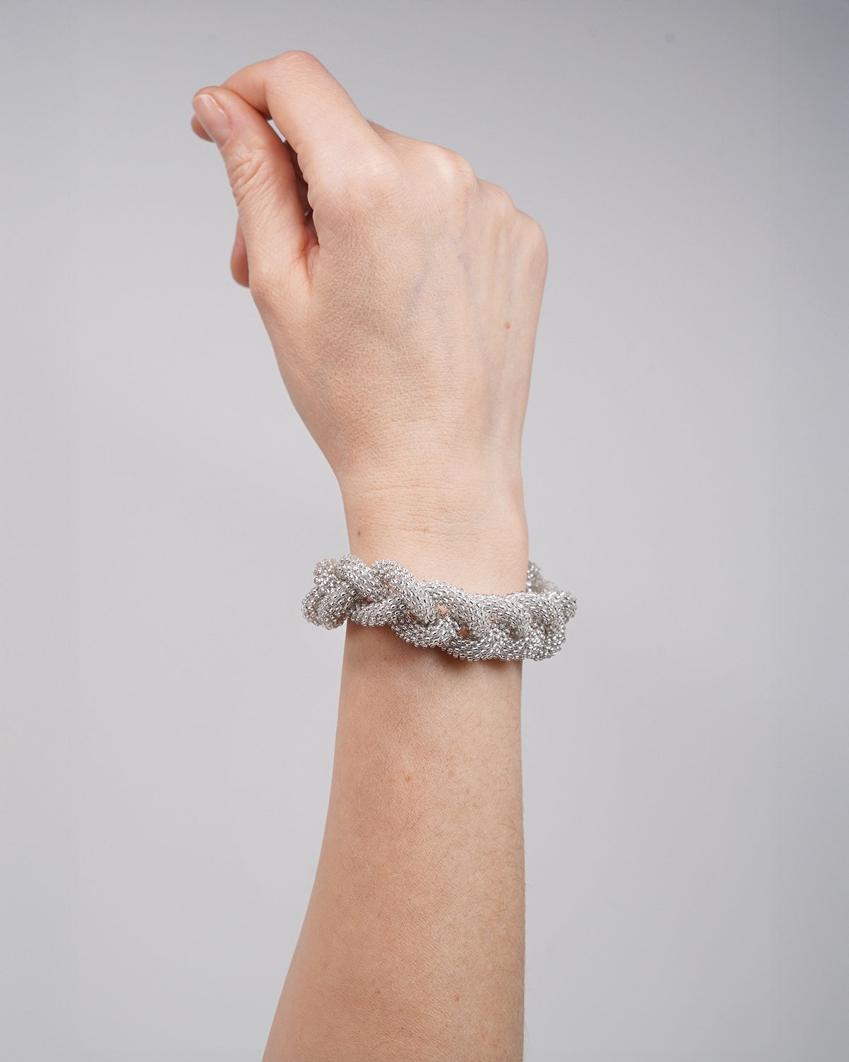 Silver Braid Bracelet - Image 4