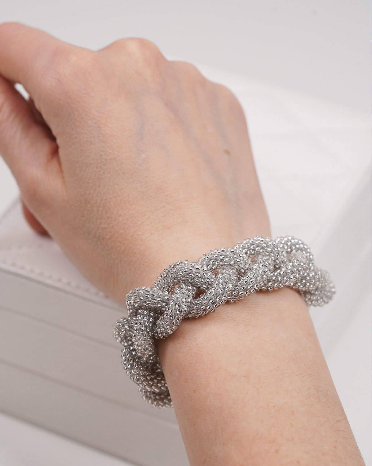 Silver Braid Bracelet - Image 5