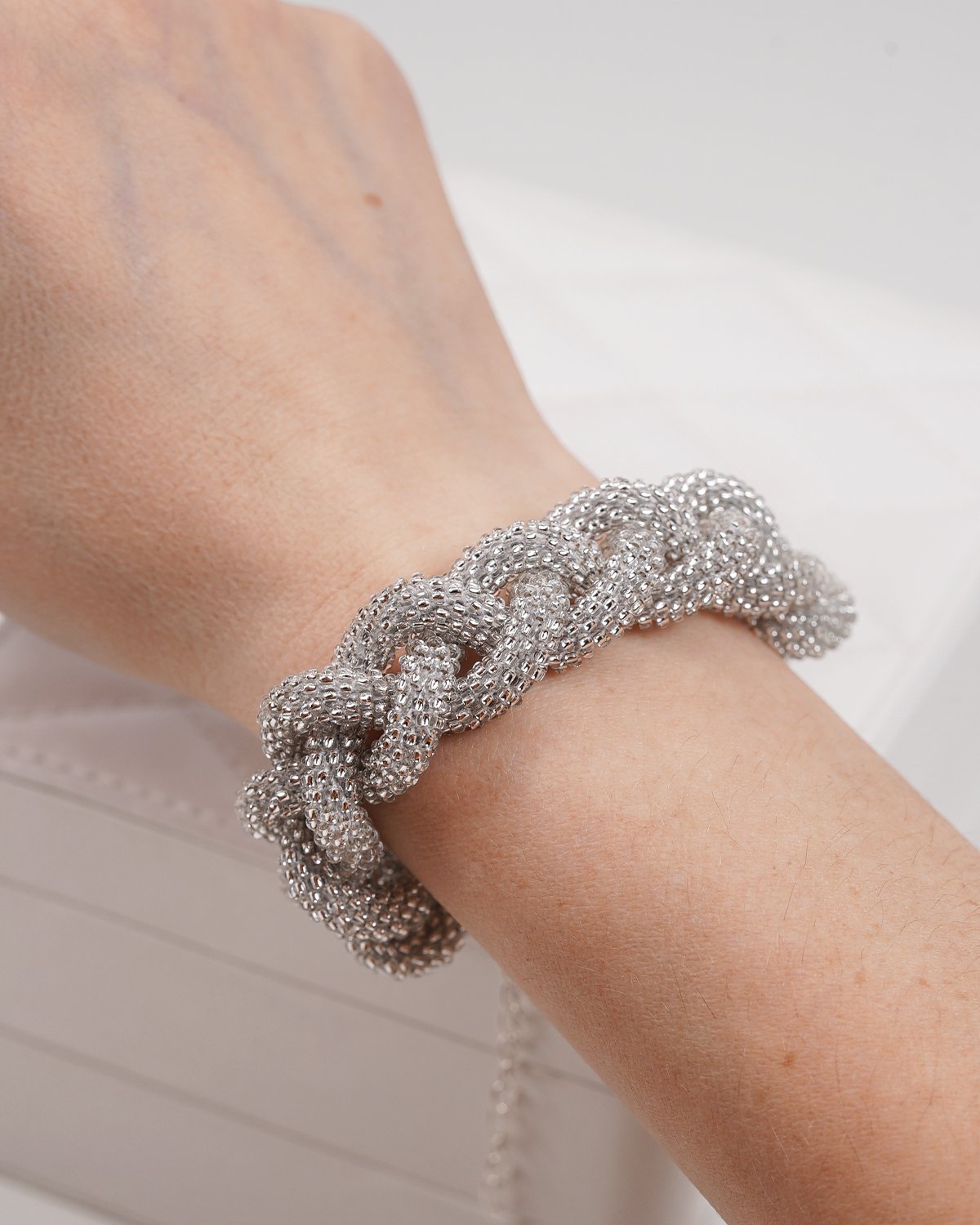Silver Braid Bracelet - Image 7