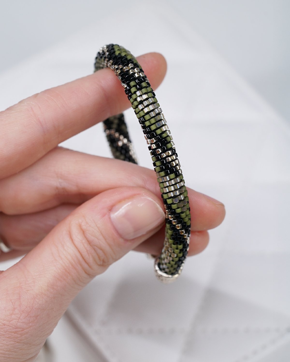 Green Snake Miyuki Bracelet - Image 3