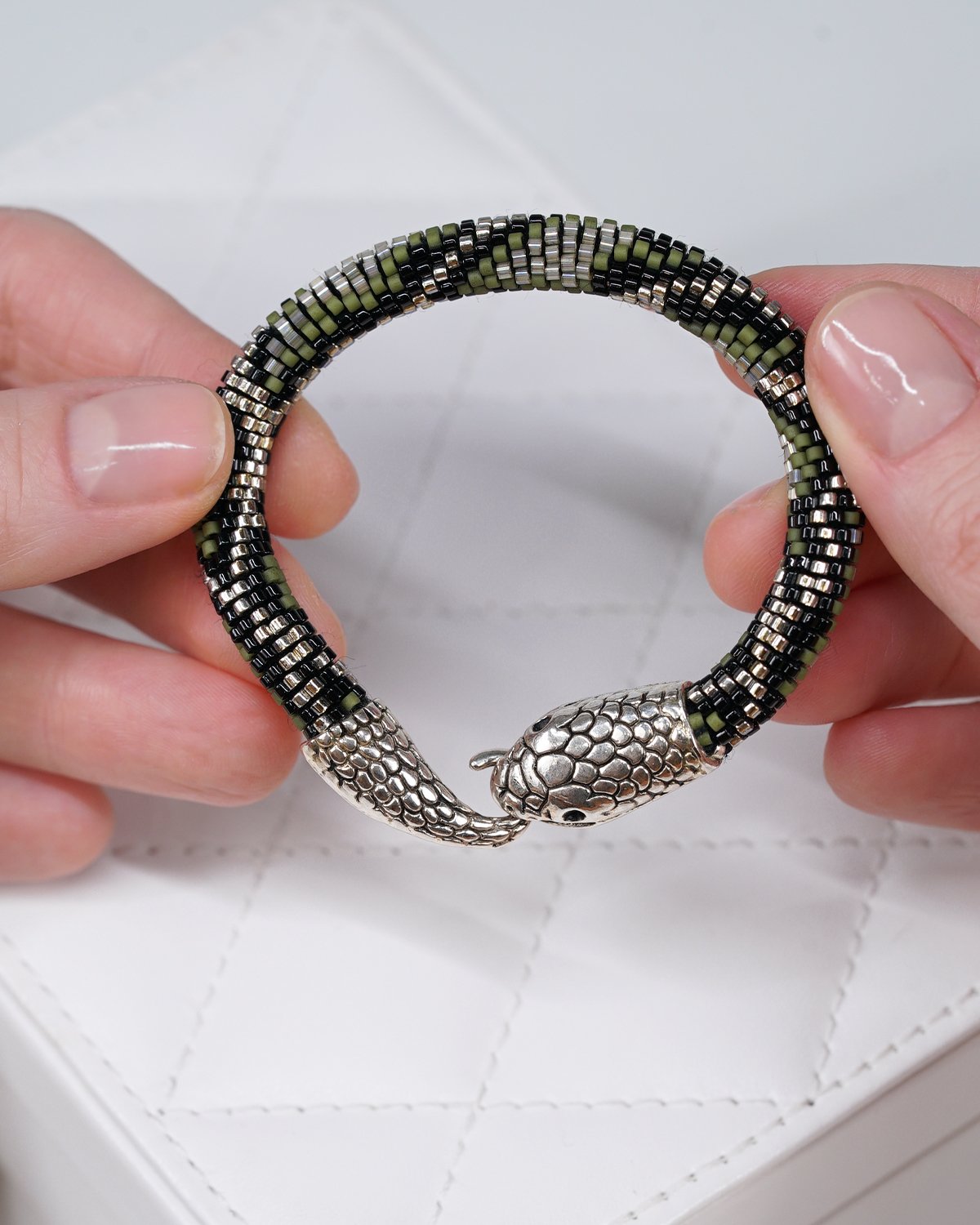 Green Snake Miyuki Bracelet - Image 4