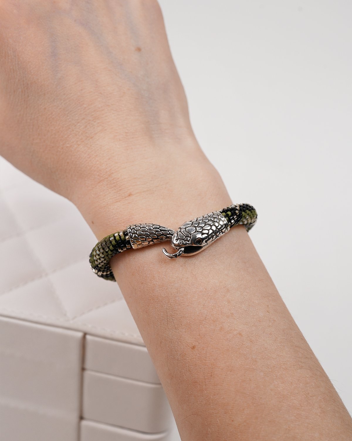 Green Snake Miyuki Bracelet - Image 10