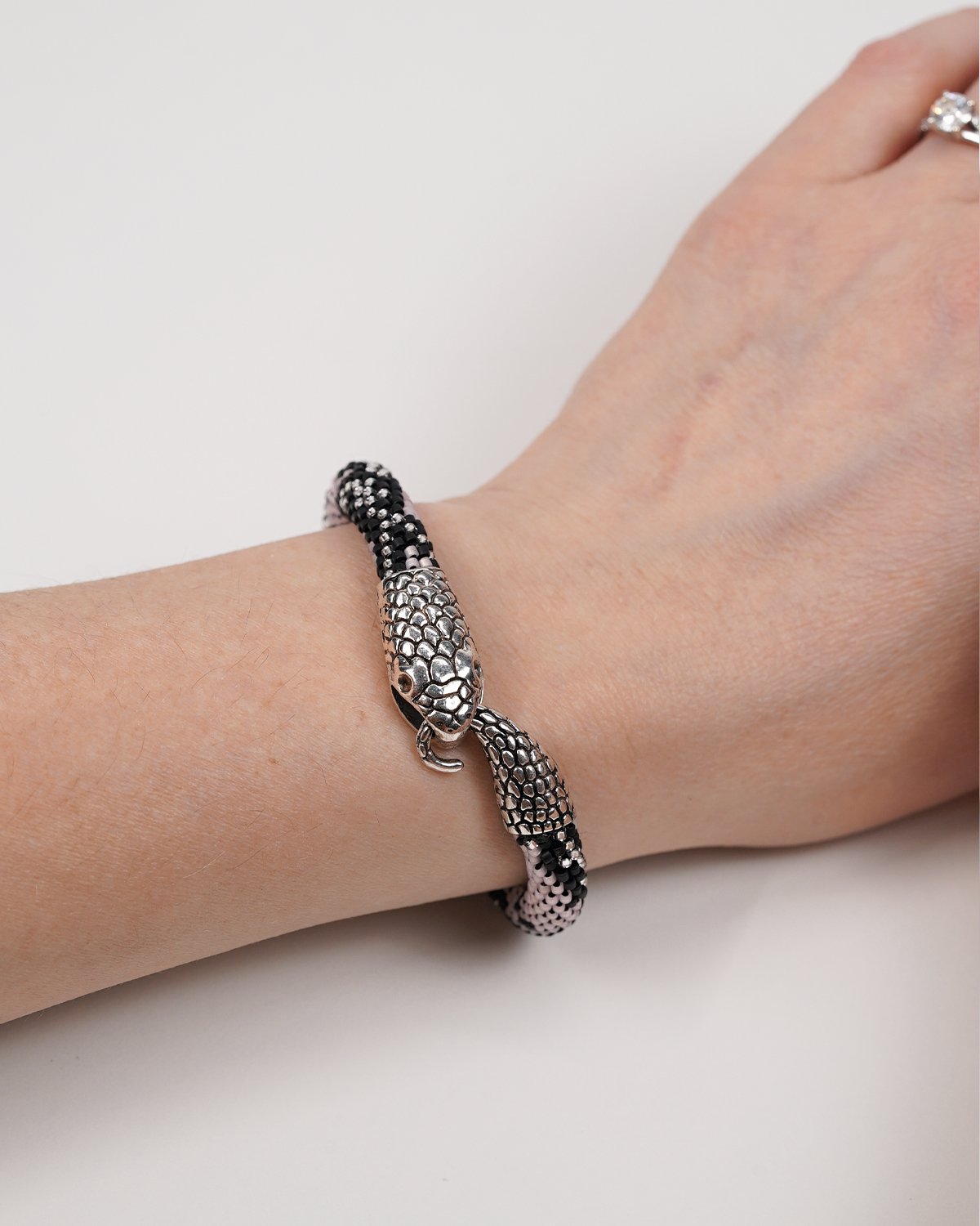 Dusty Pink Snake Bracelet - Image 7